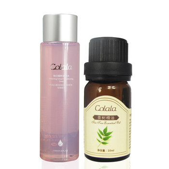 可拉拉焕白精粹调养水150ml+可拉拉茶树精油10ml 祛痘保湿补水组合