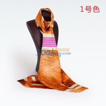 宝石蝶品牌真丝绸围巾丝巾披肩真丝长巾眺望纯真丝新款围巾丝巾 深黄色