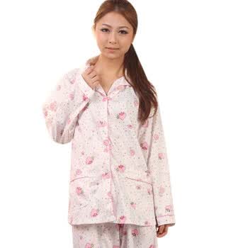 好家猫 春秋新款sweet草莓长袖套装家居服KMLLCMSHM 粉红色 XL