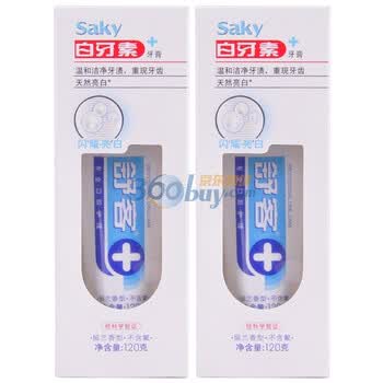 舒客白牙素牙膏(闪耀亮白)(留兰香)120g*2支