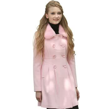 卡莎布兰卡casablank冬装大衣C1100869 浅粉 L