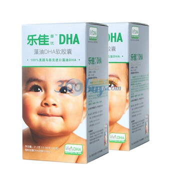 乐佳善优藻油DHA软胶囊（婴儿型）80粒*2盒