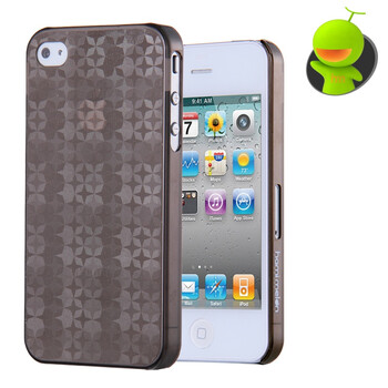 哈密瓜（hamimelon）HM0233 iphone4S/4保护套 0.6mm磨砂3D繁星 外壳 黑色