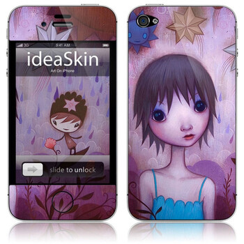 ideaskin 苹果apple iphone 4/4s 一个下雨天的午后 机身贴膜 手机贴纸 保护套 皮肤 CJHA200708