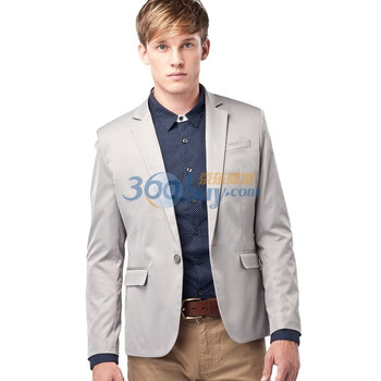 JACKWALK光亮面料西服E0113502灰色XXL