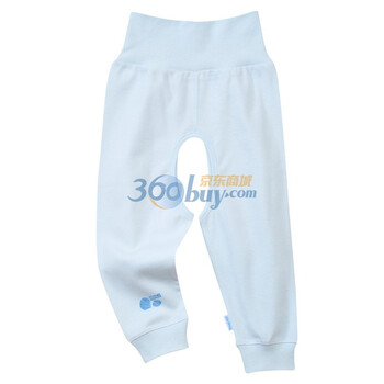 贝贝怡 2012新款 贝贝怡高腰护肚开裆裤BB530 淡蓝 90码