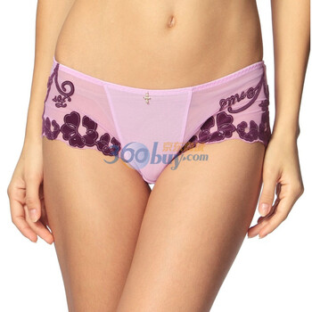 ForVenus 本命年平角性感内裤女新品透明网纱 F310061W 紫罗兰 XL