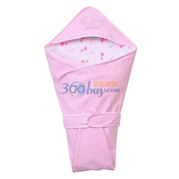贝贝怡（bornbay） BB927 宝宝服 包巾配件 婴儿童装内衣 淡粉 均码