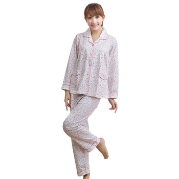 荻嘉茂 秋冬新款 时尚针织家居服套装 5909 桃红 XL