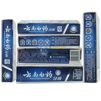 云南白药牙膏(留兰香)90g*6支