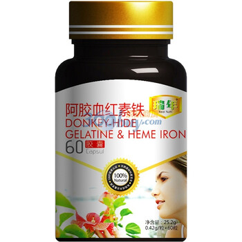 阿胶血红素铁胶囊0.42g*粒*60粒