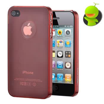 哈密瓜（hamimelon）HM0124 iphone4保护套 0.3mm磨砂外壳 保护壳 后壳 挑战“薄”的极限 红色