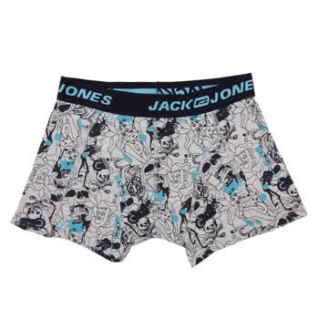 Jack Jones/杰克琼斯 内裤 宽腰头人物涂鸦平角内裤V(浅灰)|211492016102 XXL
