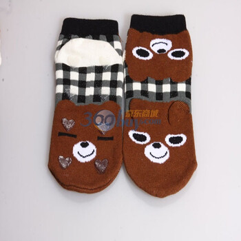 蕾娜丝LENUS 日式可爱小熊防滑童袜 日式童袜KIDS-YA17 黑色 均码
