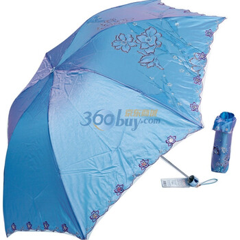 2012年新款 天堂伞 防紫外线 防晒 晴雨伞 3343E情有独钟 5号浅蓝