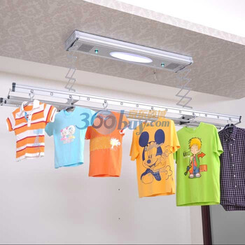 美国多灵 全自动双杆晾衣架 太空铝雅白 新品上