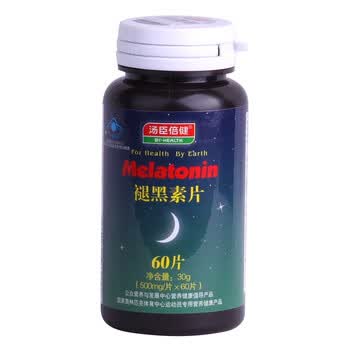 汤臣倍健 褪黑素片 脑白金 500mg/片×60片 改善失眠 提高睡眠