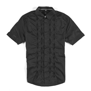 夏季新品 GXG 男士个性时尚衬衫#91103577 黑色 XL