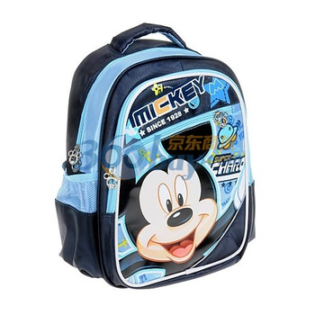 Disney/迪士尼 Mickey米奇/米妮卡通图案双肩学生书包SM80232 深蓝色