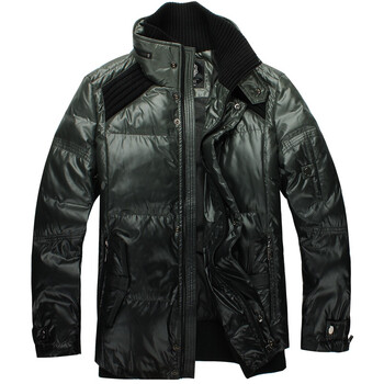 零号男 双层领 渐变色中薄款羽绒服 AEH0005 03 05 绿色 XXL