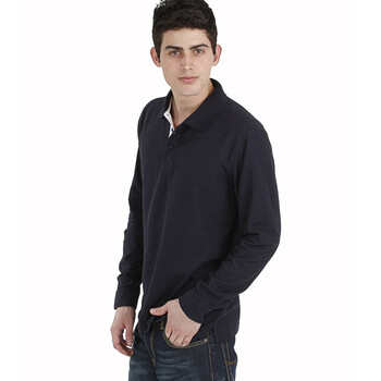 George Beffry乔治贝弗瑞 2011秋冬新款长袖POLO衫 深泽蓝 GBT5004 深蓝色 54/XXL