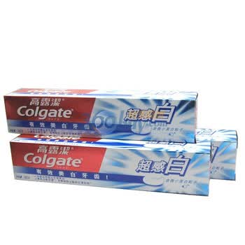 高露洁超感白牙膏165g*12支 亮白牙齿 温和抛光牙齿表面