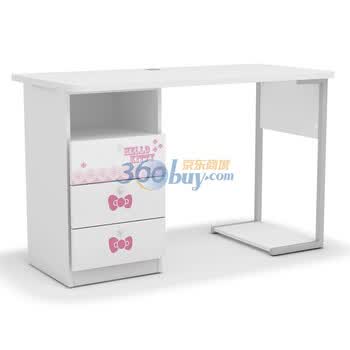 酷漫居 Hello kitty 高档家具 KT花之心 书桌 家具品牌 儿童家具 爱洛粉红 书桌