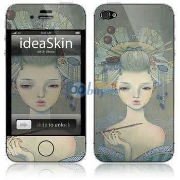 ideaSkin iPhone 4 艺伎花魁 手机外壳保护套皮贴膜 CJKC742086