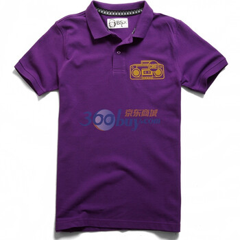 Giordano佐丹奴BSX Polo 男MINI CHE经典头像印花POLO 04011100 紫色 M