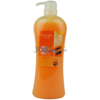 洛华侬木瓜牛奶美白魅惑香氛沐浴乳1L