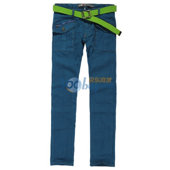 [五一风暴]MIX2 2012春夏新款立体剪裁休闲长裤 L25K27C1 蓝色 XXL