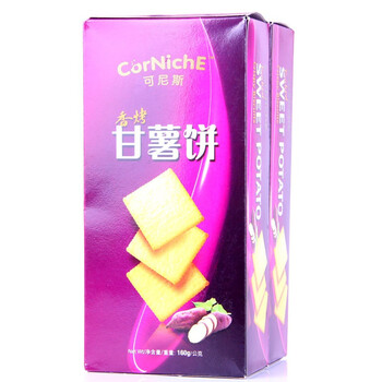 印尼进口食品 可尼斯香烤甘薯饼 盒装 160g*2盒