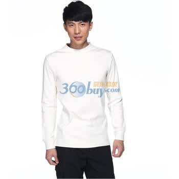 IZOD 秋季新品纯棉小立领长袖男士商务T恤 1061914105101白色系XXL(185/102A)
