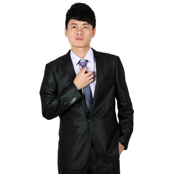 F-DRAGON特色龙 男士男装时尚休闲西装秋冬韩版套西-FXA2271黑色185/100A（54）