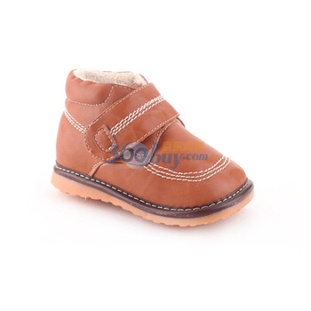 小蓝羊 叫叫鞋 秋冬新品 男童鞋 SQ-C10613 浅棕色 24