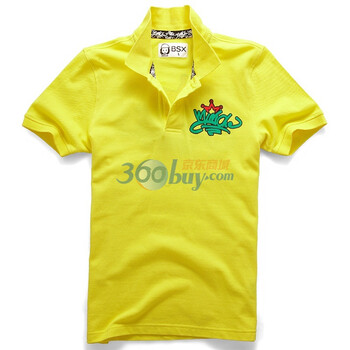 Giordano佐丹奴BSX Polo 男MINI CHE经典头像印花POLO 04011100 黄色 XL