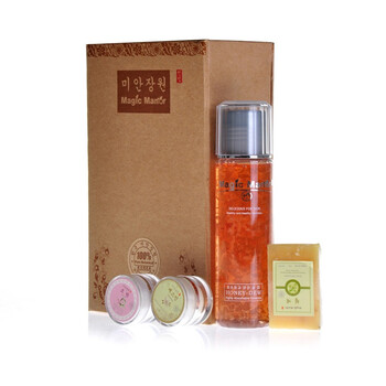 美肌庄园 玫瑰花瓣嫩肤蜜露120ml A1-1（赠品：面膜5g+乳霜5g+嫩肤皂18g ）