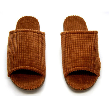 金硕舒暖系列101002直面条绒男士拖鞋棕色40-41/42-43/44-45码 XL