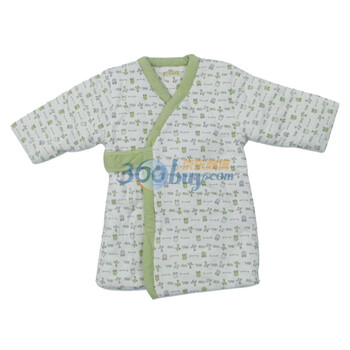 婴之谷 童装宝宝服饰 宝贝铺棉浴袍 T4253 绿色 110码