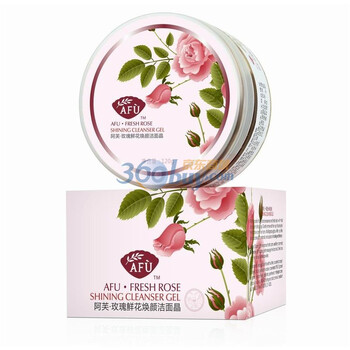 Afu阿芙 玫瑰鲜花焕颜洁面晶 120g