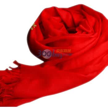 荣仕雅Rosyear 2012新款 Pashmina奢华经典披肩9649 幸福红ND 均码