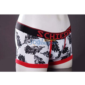 Schiesser舒雅 男士纯棉针织平角内裤(35-1549) 白色 XL