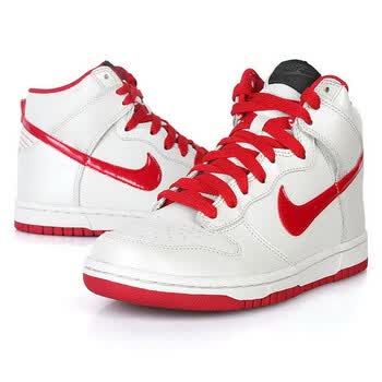 Nike360耐克文化 女子复古鞋WMNS NIKE DUNK HIGH '08 LE 407922-018 浅灰 38.5