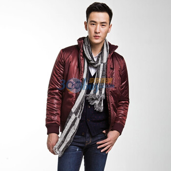 PEACEBIRD太平鸟棉褛80610446020 酒红色 XXXL