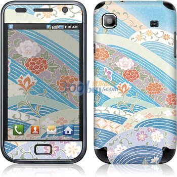 ideaSkin 三星 I9000/I9003/I9008/T959 浪花层层 外壳保护套皮贴膜 ENDAOA010284