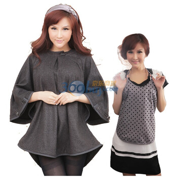宝宝金盾时尚孕妇装防辐射服系列纳米银纤维孕妇防辐射马甲 L/XL 86009 麻灰色 XL