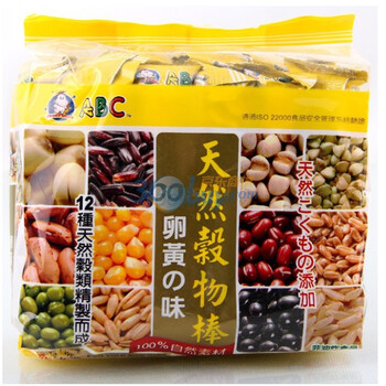 台湾原装进口 ABC天然谷物棒蛋黄味 袋装 180g