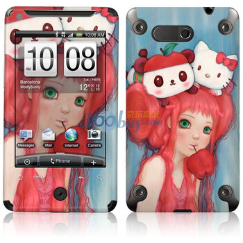 ideaSkin HTC Aria/G9/A6380 咬苹果的女孩 手机外壳保护套皮贴膜 ENDAPC232084