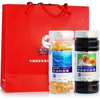 纽徕佛三高基本套餐礼品装180粒鱼油+180粒卵磷脂