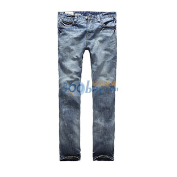 七匹狼SWJEANS休闲牛仔长裤171160403154 深蓝色 34